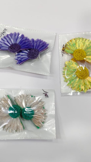 Handcrafted Floral Statement Earrings