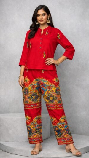 Printed Rayon Co ord set