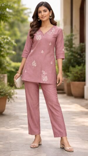 Cotton Silk Co-Ord Set