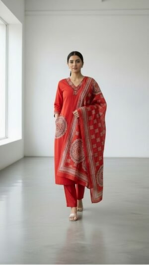 Cotton Suit With Pockets