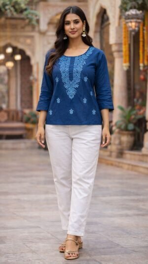 Blue Short kurti (Copy)
