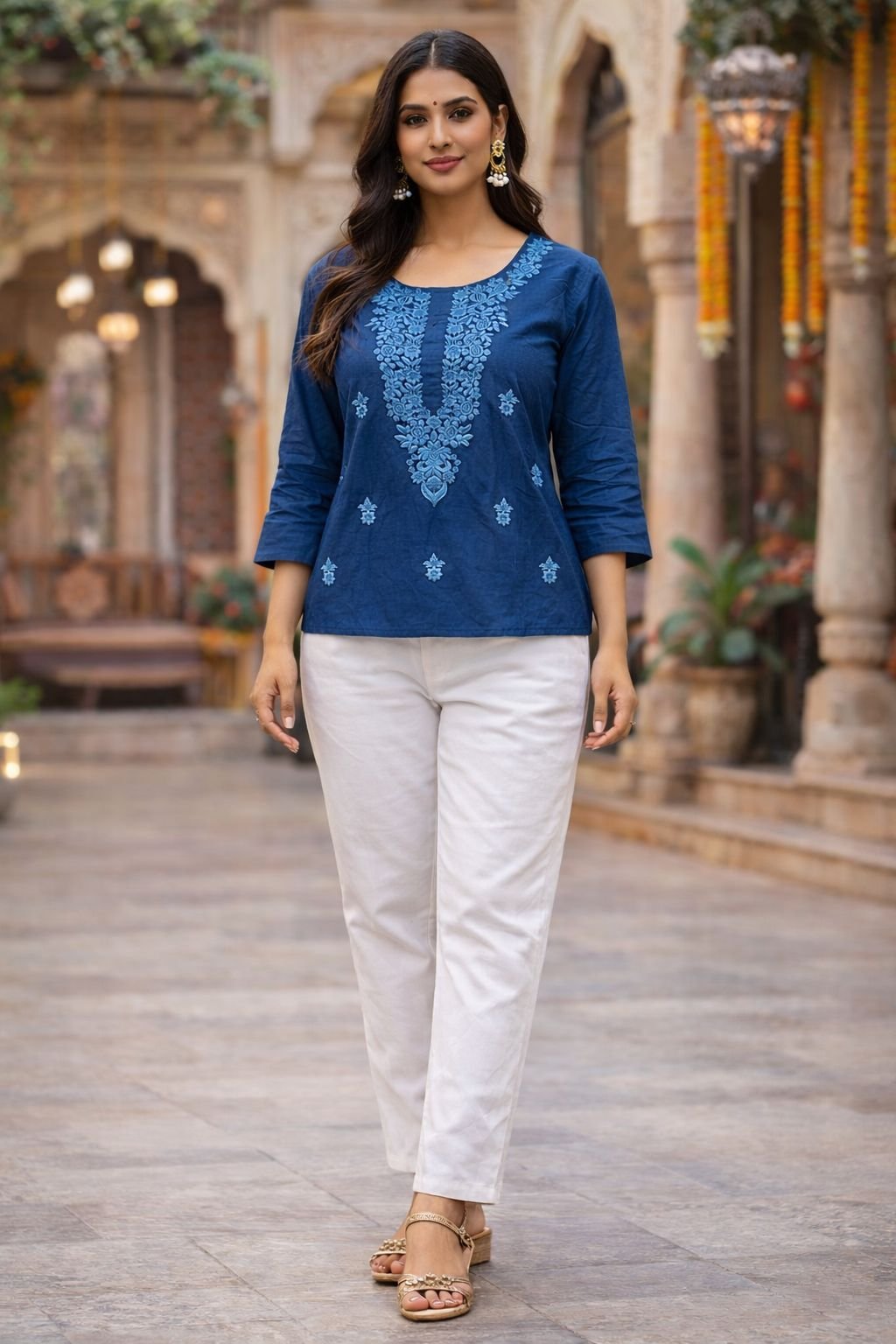 Blue Short kurti (Copy)