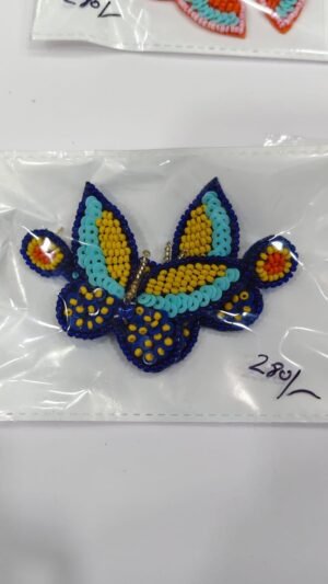 Butterfly Beaded Statement Earrings